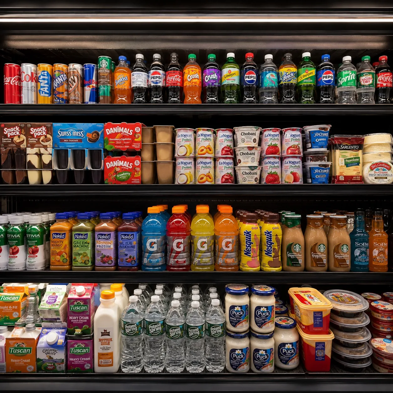 Dairy and drinks refrigerator