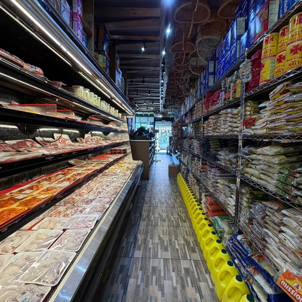 Inside TAZA Produce aisles